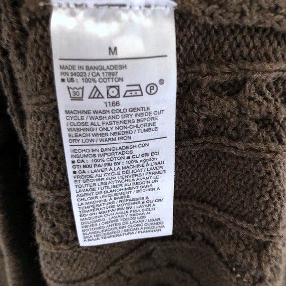 NWT Old Navy Men's Button-Down Cable-Knit Sweater - Picture 6 of 6